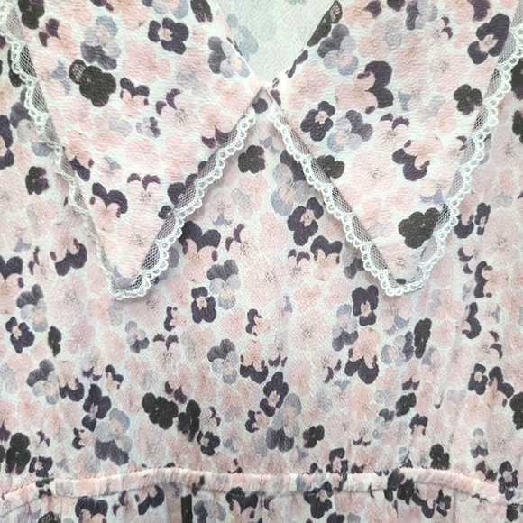 Aritzia Sunday Best Aki Short Sleeve Floral Dress - Picture 8 of 14